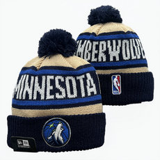 Minnesota Timberwolves NBA Knit Beanie Hats YD 1