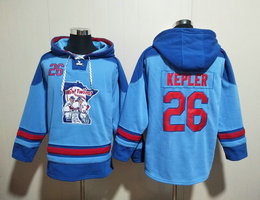 Minnesota Twins #26 Max Kepler blue Stitched Hooded Sweatshirt
