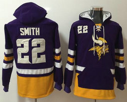 Minnesota Vikings #22 Harrison Smith Purple Pullover NFL Hoodie