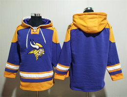Minnesota Vikings Blank Purple All Stitched Hooded Sweatshirt