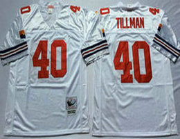 Mitchell And Ness Arizona Cardinals #40 Pat Tillman White Authentic Stitched NFL Jersey