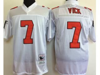 Mitchell And Ness Atlanta Falcons #7 Michael Vick White Throwback Stitched NFL Jersey