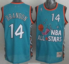 Mitchell And Ness Cavaliers #14 Terrell Brandon Light Blue 1996 All Star Authentic Stitched NBA Jersey