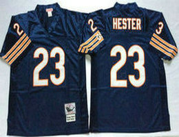 Mitchell And Ness Chicago Bears #23 Devin Hester Blue Authentic Throwback NFL Jersey