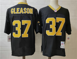 Mitchell And Ness New Orleans Saints #37 Steve Gleason Black Authentic Stitched NFL Jersey