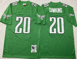 Mitchell And Ness Philadelphia Eagles #20 Brian Dawkins Green 2004 Throwback NFL Jersey