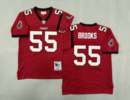 Mitchell And Ness Tampa Bay Buccaneers #55 Derrick Brooks Red Throwback NFL Jersey
