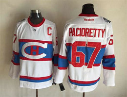 Montreal Canadiens #67 Max Pacioretty Throwback White With C patch Authentic Stitched NHL jersey