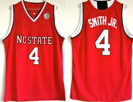 NC State Wolfpack #4 Dennis Smith Jr. Red College Basketball Jersey