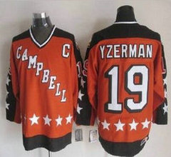 NHL All-Star #19 Steve Yzerman Red Throwback CCM Jersey