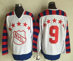 NHL All-Star #9 White Throwback CCM Jersey