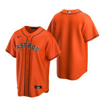 NIke Houston Astros #Blank Orange Game Authentic Stitched MLB Jersey