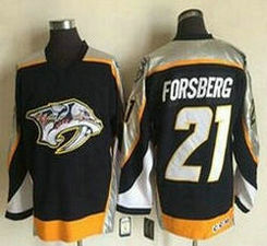 Nashville Predators #21 Filip Forsberg Navy Blue 1998-99 Throwback CCM Vintage Authentic Stitched NHL Jersey