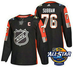 Nashville Predators #76 P.K. Subban Black 2018 NHL All-Star Stitched Ice Hockey Jersey