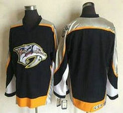 Nashville Predators Blank Navy Blue 1998-99 Throwback CCM Vintage Authentic Stitched NHL Jersey