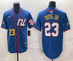 National League #23 Fernando Tatis Jr Blue 2025 All-Star Baseball Jersey