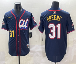 National League #31 Riley Greene Blue 2025 All-Star Baseball Jersey
