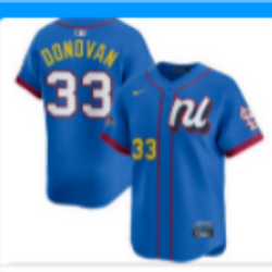 National League #33 Brendan Donovan Blue 2025 All-Star Baseball Jersey