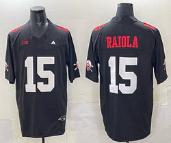 Nebraska Huskers #15 Dylan Raiola Black College Football Jersey