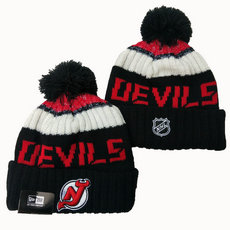 New Jersey Devils NHL Knit Beanie Hats 1