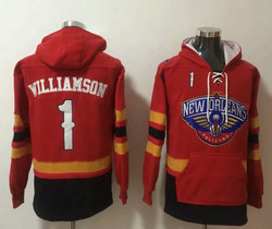 New Orleans Pelicans #1 Zion Williamson Stitched Pullover Hoodie