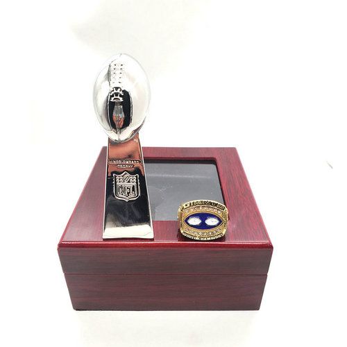 New Orleans Saints 1990 NFL one ring + one trophy set