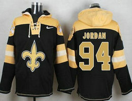 New Orleans Saints 94 Cameron Jordan Black Stitched NFL Hoodie