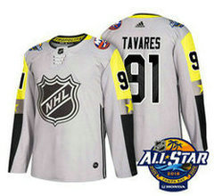 New York Islanders #91 John Tavares Grey 2018 NHL All-Star Stitched Ice Hockey Jersey