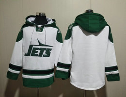New York Jets Blank White 2023 All Stitched Hooded Sweatshirt