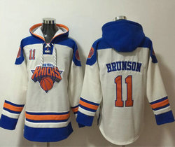 New York Knicks #11 Jalen Brunson Stitched Hoodies