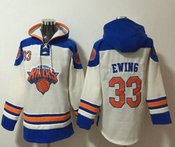 New York Knicks #33 Patrick Ewing Stitched Hoodies