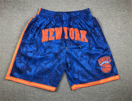 New York Knicks Blue 2023 Year of the Tiger shorts