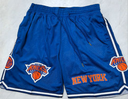 New York Knicks Blue NBA Shorts