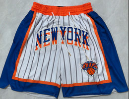 New York Knicks White 2025 City NBA Shorts 2