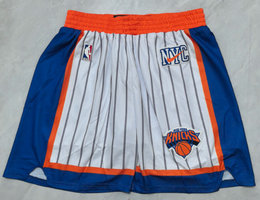 New York Knicks White 2025 City NBA Shorts