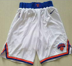 New York Knicks White NBA Shorts