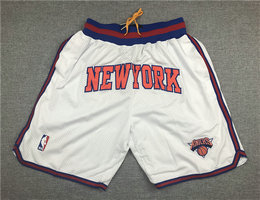 New York Knicks White With Pocket NBA Shorts
