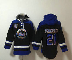 New York Mets #21 Max Scherzer Stitched Hoodies