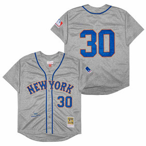 New York Mets #30 Nolan Ryan Cray 1969 Throwback Stitched MLB Jersey