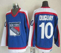 New York Rangers #10 Ron Duguay 1977 CCM Throwback Blue Authentic Stitched NHL Jersey