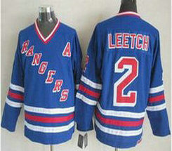 New York Rangers #2 Brian Leetch Blue CCM Heroes of Hockey Alumni Stitched NHL Jersey