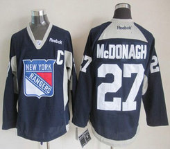 New York Rangers #27 Ryan McDonagh Navy Blue Practice Authentic Stitched NHL Jersey