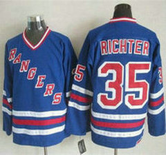 New York Rangers #35 Mike Richter Blue CCM Heroes of Hockey Alumni Authentic Stitched NHL Jersey