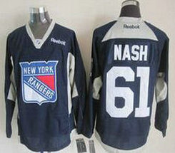New York Rangers #61 Rick Nash Navy Blue Practice Authentic Stitched NHL Jerseys