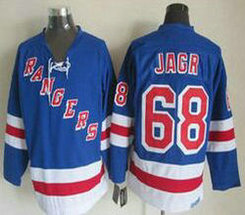 New York Rangers #68 Jaromir Jagr Light Blue CCM Authentic Stitched NHL Jersey