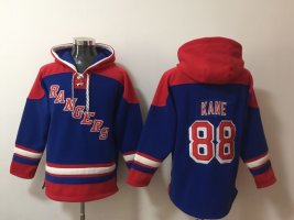 New York Rangers #88 Patrick Kane Blue NHL Stitched Pullover Hoodie