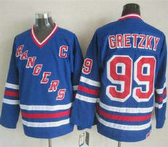 New York Rangers #99 Wayne Gretzky Royal Blue Authentic Stitched NHL Jersey