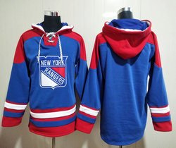 New York Rangers Blank NHL Stitched Pullover Hoodie