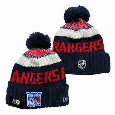 New York Rangers NHL Knit Beanie Hats 1