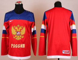 Nike 2014 Olympic Team Russia Blank Red Stitched NHL Jersey